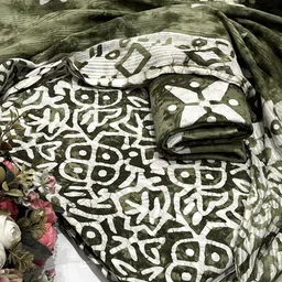 SALWAR STUDIO Batik Printed Pure Cotton Unstitched Dress Material-image-82