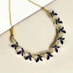 Women Click Gold-Plated Stone-Studded Jewellery Set image 2