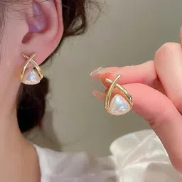 ONUYX Gold Plated Studs Earrings-picture-43