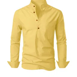 Fifth U Men Yellow Kurta-picture-18