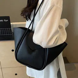 PURPLEHUNT Women Solid Structured Leather Shoulder Bag image 4