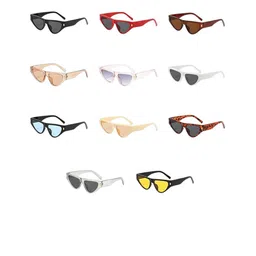 AUGEN Unisex Yellow Lens & Black Cateye Sunglasses with image 3