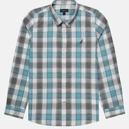 Nautica Boys Premium Checked Casual Shirt-image-81