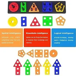 fun factory Angle Blocks, Sorting & Stacking Toys for Toddlers and Kids image 2