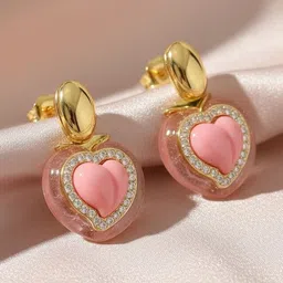 DressBerry Diamond Shaped Drop Earrings-picture-43