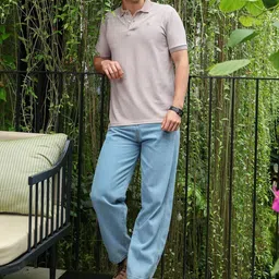 Campus Sutra Men Polo Collar T-shirt image 4