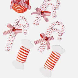 Little Surprise Box LLP Set Of 6 Candyland Themed Christmas Tree Ornaments-picture-17