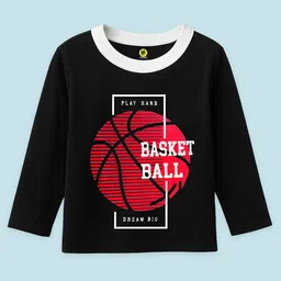 YK Pack Of 4 Printed Cotton Round Neck Full Sleeves T-Shirt image 4