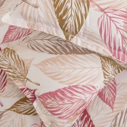 Jaipur Weaves Mauve & Beige Floral King Bedsheet with 2 Pillow Covers image 4