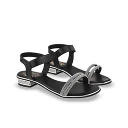 Shoetopia Girls Embellished Party Kitten Sandals-image-69