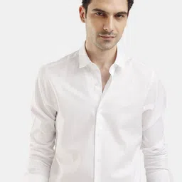 The Collection Classic Slim Fit Geometric Printed Spread Collar Shirt-picture-32