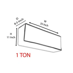 The Furnishing Tree Split AC Cover Indoor Unit 1 ton for All Major Brands Split AC Waterproof and d image 3