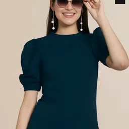 Mast & Harbour Women Pack of 2 Regular Sleeves Solid Top-picture-26