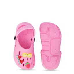 Yellow Bee Girls Playful Strawberry Watermelon & Lemon 3D Charms Clogs image 5