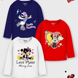 Disney By Miss and Chief Girls 3 Printed Applique T-shirt-picture-34