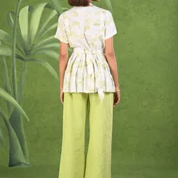 AC&F Printed Frock Style Tunic & Trousers Co-Ord Set image 5