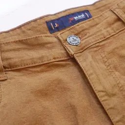 just black Men Regular Mid Rise Brown Jeans image 5