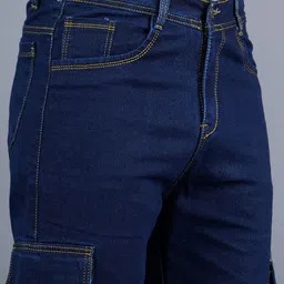 MaverIQ Men Classic Regular Fit Mid-Rise Stretchable Jeans image 4