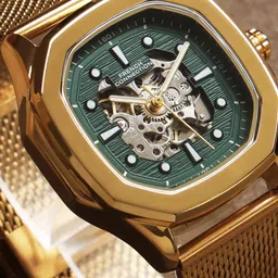 French Connection Men Embellished Dial & Stainless Steel Bracelet Style Straps Analogue Automatic Watch-image-24