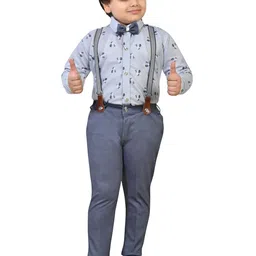 Arshia Fashions Boys Printed Shirt with Trousers-picture-32