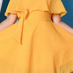 BARKAT DESIGNING PLANET Cape Sleeve Fit & Flare Dress image 3