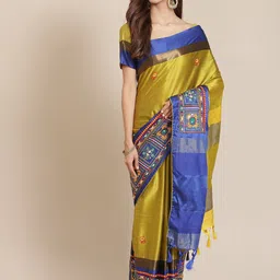KALINI Floral Kutchi Embroidery Saree-picture-33