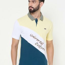 Duke Men Colourblocked Polo Collar Cotton T-shirt-picture-26