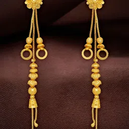 Luv Fashion Floral Drop Earrings-picture-14