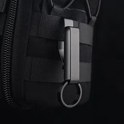 ZoloAJay 2 Pack Belt Key Clip Key Holder with 12 Pcs Key Rings Stainless Steel Tactical Stealth Belt Loop Holder image 5