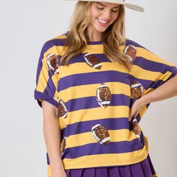 StyleCast Striped Round Neck T-shirt-picture-41