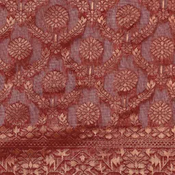 Fashion Petals Woven Design Ethnic Motifs Zari Saree image 5