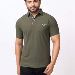 BUFFARO Polo Collar Short Sleeves Cotton T-shirt-picture-2