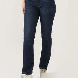 Kraus Jeans Women Straight Fit High-Rise Light Fade Jeans-picture-33