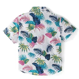 HOPZONIC Boys Classic Floral Printed Casual Shirt image 2