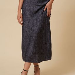 Chemistry Women Leopard Print Bias Cut Midi Straight Skirt-picture-20
