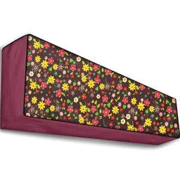 The Furnishing Tree Maroon Plastic Air Conditioner Cover image 4