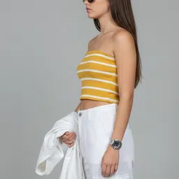 CORSICA Striped Tube Crop Top image 3