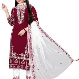 usuwahifashion Semi Stitched Georgette Salwar Suit Material Embroidered-picture-17