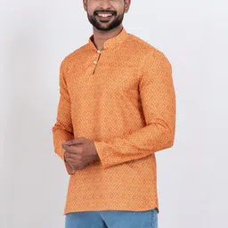 ROOTED LIBAAS Men Embroidered Thread Work Kurta image 3