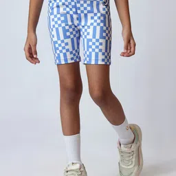 UMILDO Girls Checked Skinny Fit Cycling Sports Shorts with Technology-picture-42