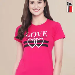 Mast & Harbour Women Typography 3 Printed Applique T-shirt-picture-39