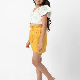 Nauti Nati Girls Printed V-Neck Top With Shorts image 4