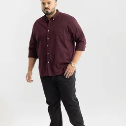 Snitch Men Plus Size Smart Slim Fit Opaque Formal Shirt image 4