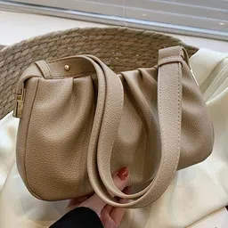 KPOP Women Solid Baguette Shoulder Bag image 4