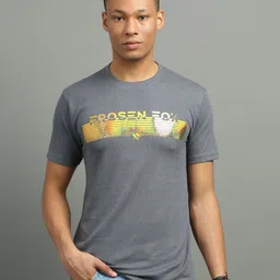 FROSEN FOX Men Typography Printed Round Neck T-shirt-picture-4