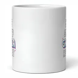 Mr UVD White & Black Typography Printed Ceramic Glossy Cups- 350 ml image 4