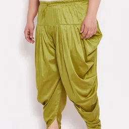 JBN Creation Men Solid Cowl Pattern Dhotis image 3