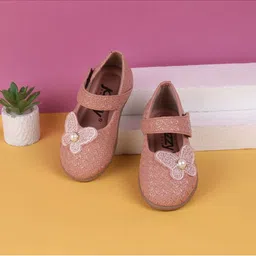 SHOESFORJUNIORS Girls Textured Round-Toe Ballerinas-picture-19