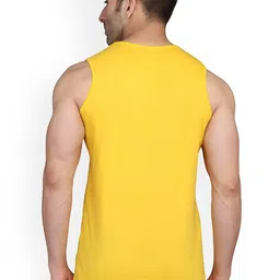 SLOWLORIS Men Pack Of 2 Bio-Wash Combed Cotton Gym Vests image 5