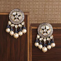 JAYPORE Circular Drop Earrings image 2